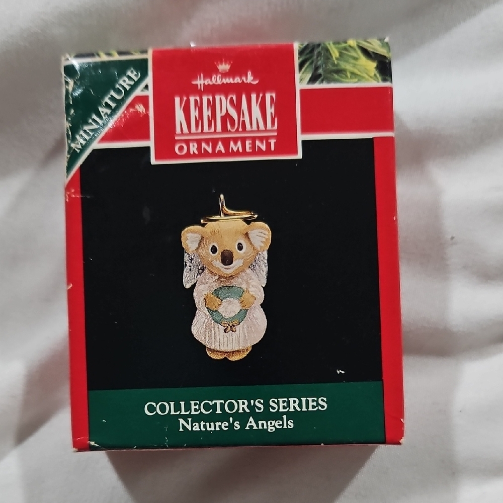 Vintage 1992 Hallmark Keepsake Ornament - Koala Angel Miniature